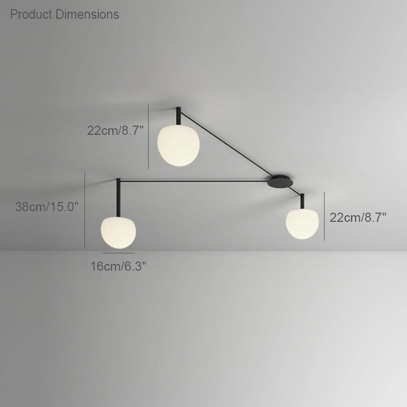 Globe Pendant Light Adjustable Height Frosted White Glass Orb for Kitchen Dining Living Space Modern Hanging Fixture 10 Inch