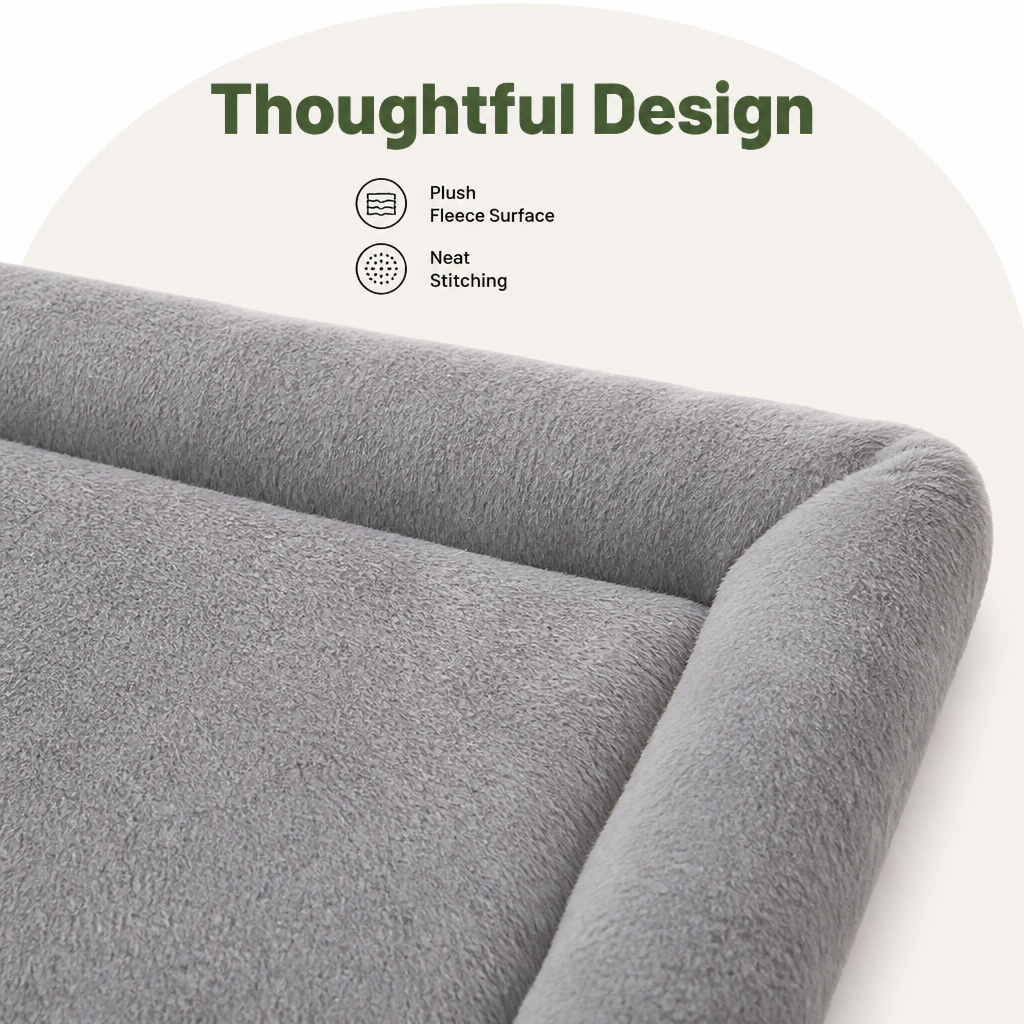 Ortekor Fleece-Filled & Washable Dog Bed (Large)