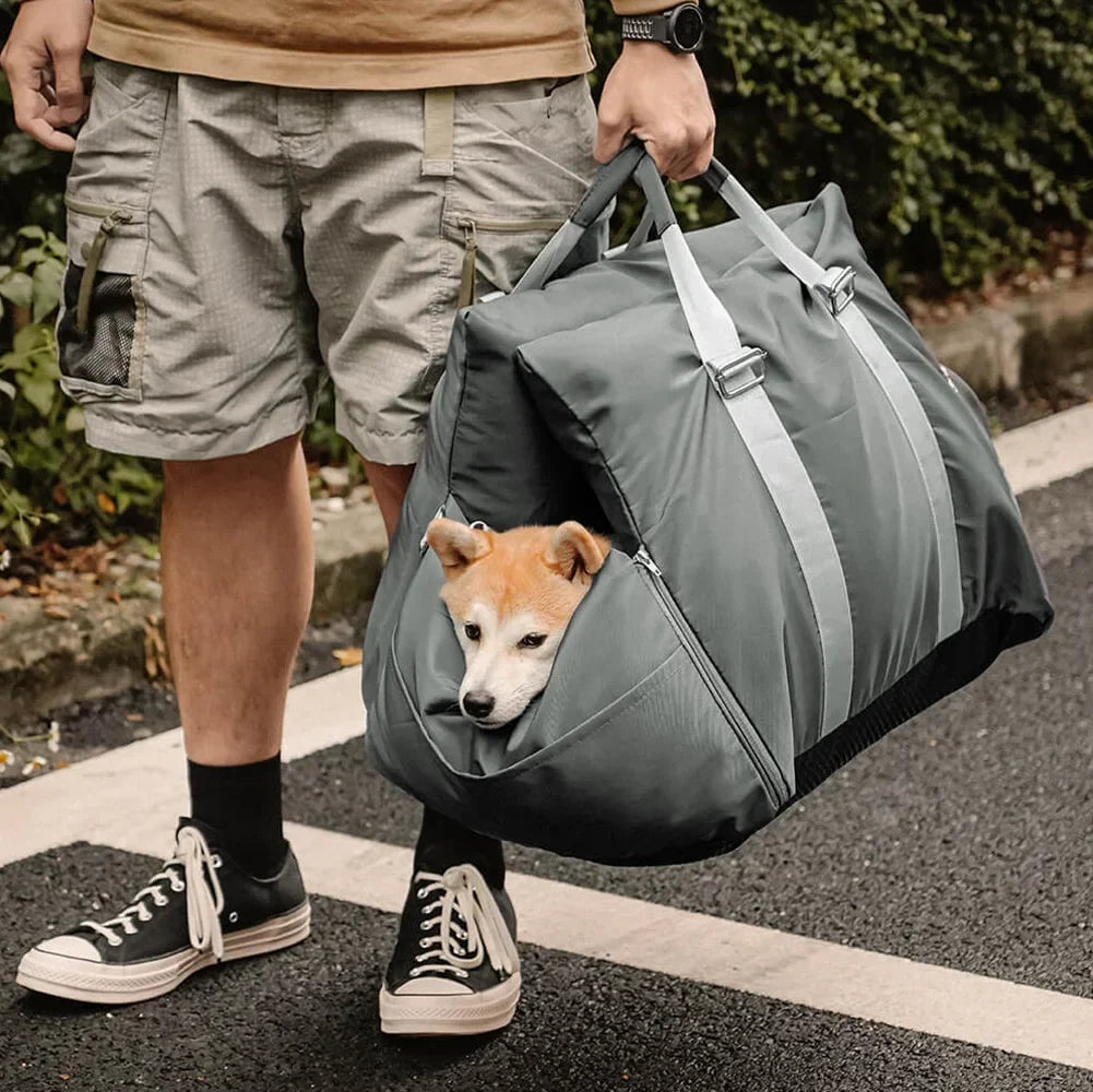 Padded Dog Car Seat Booster with Safety Harness & Side Bolsters – Waterproof Washable Pet Travel Carrier for Cars, SUVs & Travel