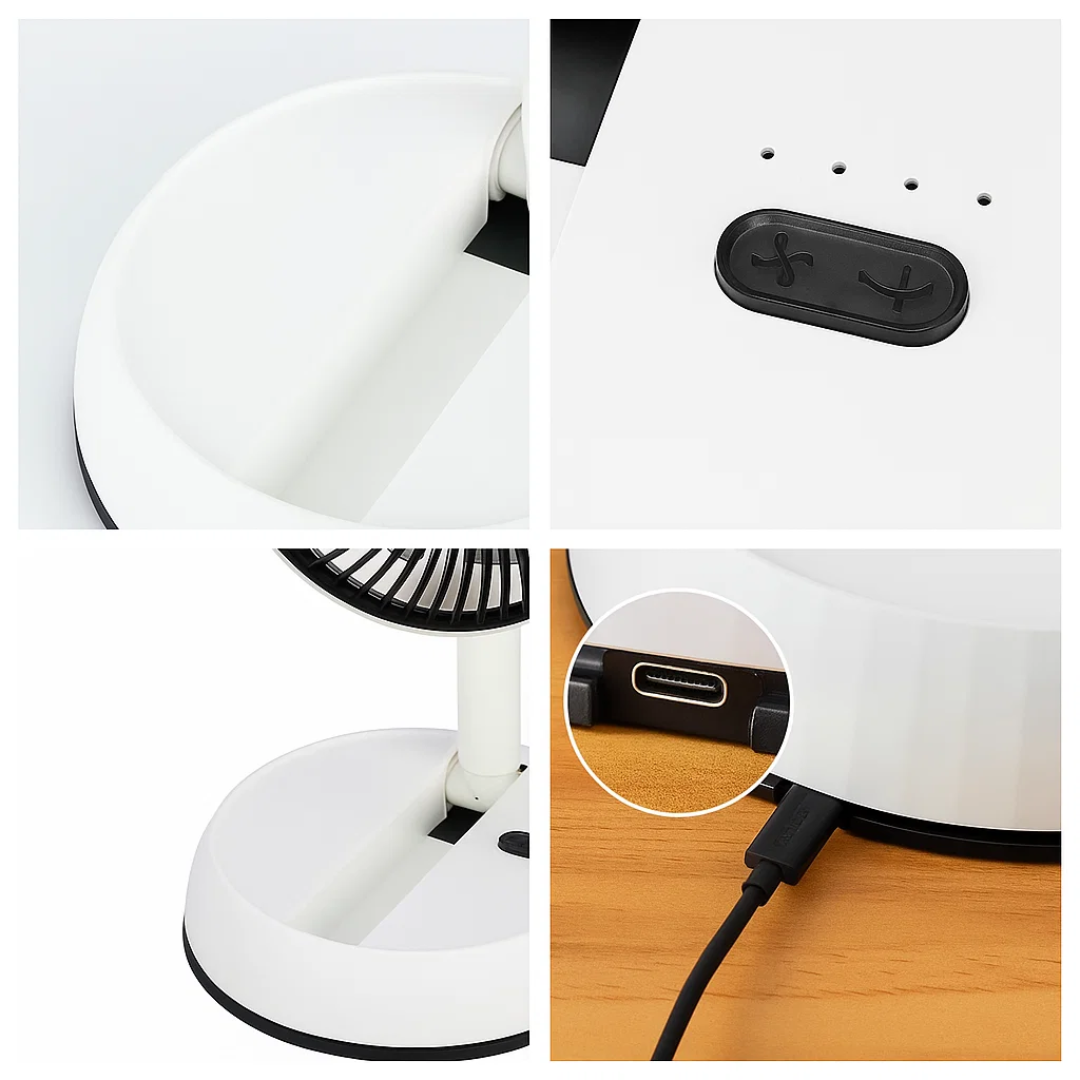 BreezeFold | Oscillating Fan with Remote Control & Adjustable Speed | Lightweight Design for Home & Outdoor Use