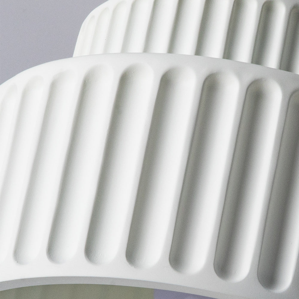 Flush Mount Resin Ceiling Light 10 in White for Low Ceilings Kitchen Hallway Bedroom Dining Room Compact Overhead Fixture E26 Socket