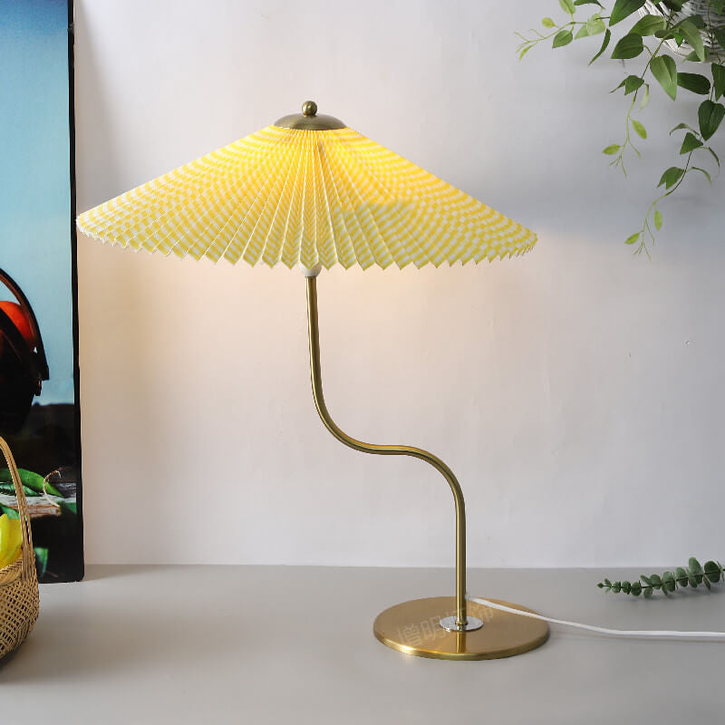 Contemporary Metal Desk Light with Fabric Shade 25 Inches Tall for Bedroom Office Nightstand Reading Task Illumination E12 E14 Socket Home A