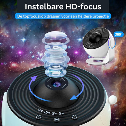 Galaxy Star Projector Night Light with 12 Constellation Slides for Bedroom Ceiling & Walls | USB Rechargeable LED Astronomy Lamp for Kids