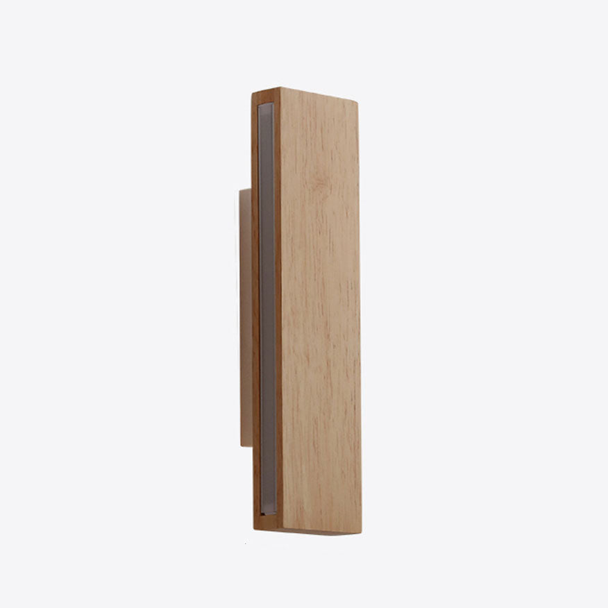 LED Sconce Light 12 Inch Wooden Acrylic Fixture Hallway Bedroom Living Room Hardwired Modern Minimal Décor Ambient Glow 12W 1200 Lumen Inter