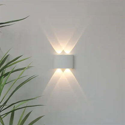 Modern LED Wall Sconce for Indoor & Outdoor Use – Sleek IP65 Weatherproof Fixture in White or Black Finish