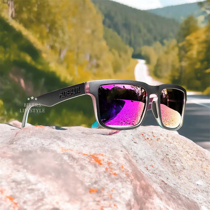 Polarized Riding Sunglasses with Blue Light Filter & UV400 Protection for Motorcycle & City Driving