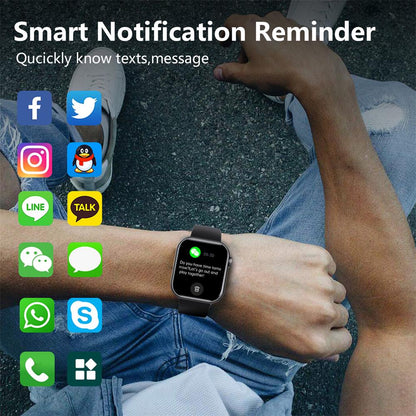 Health Tracking Smartwatch – Heart Rate, Blood Pressure, Oxygen & Sleep Monitor – Waterproof Fitness Watch with Bluetooth Calling & 50+