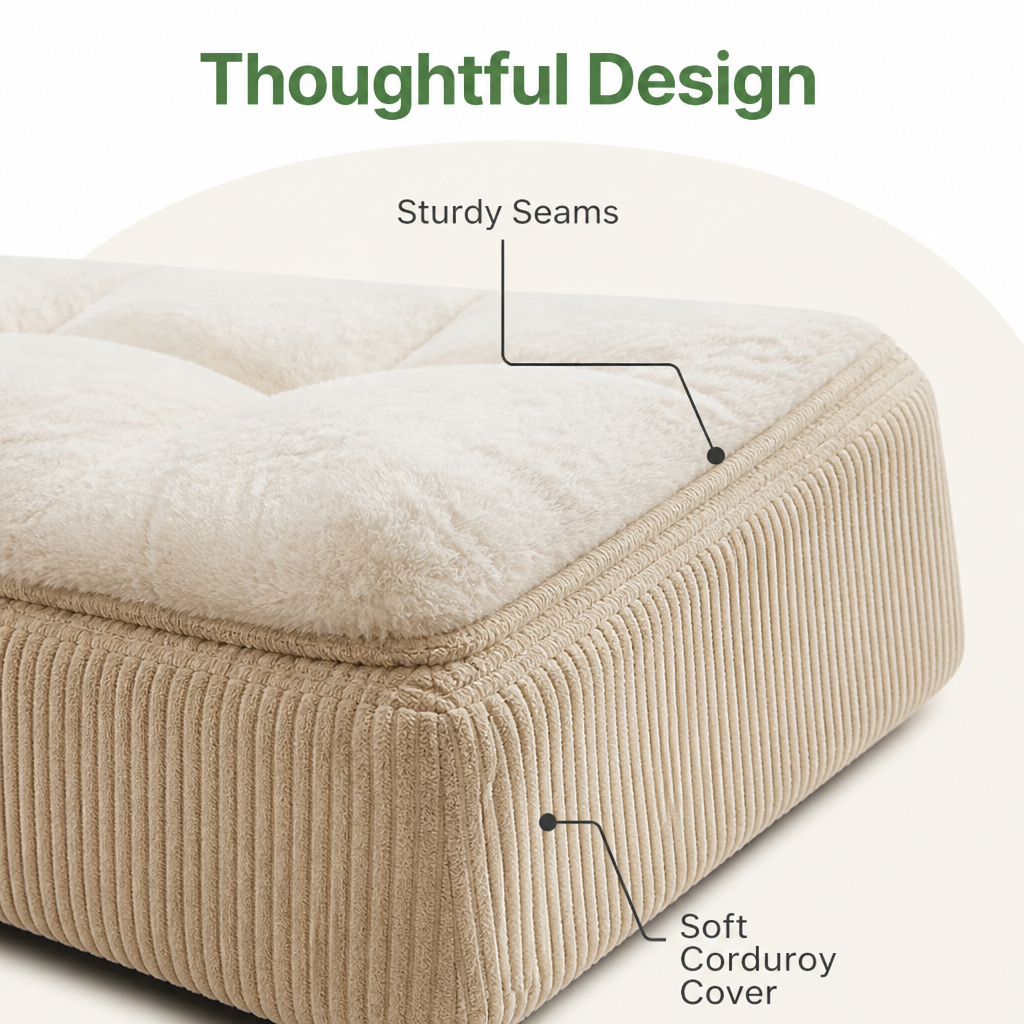 Ortekor Ergonomic Spinal Support & Removable Pillow Dog Bed