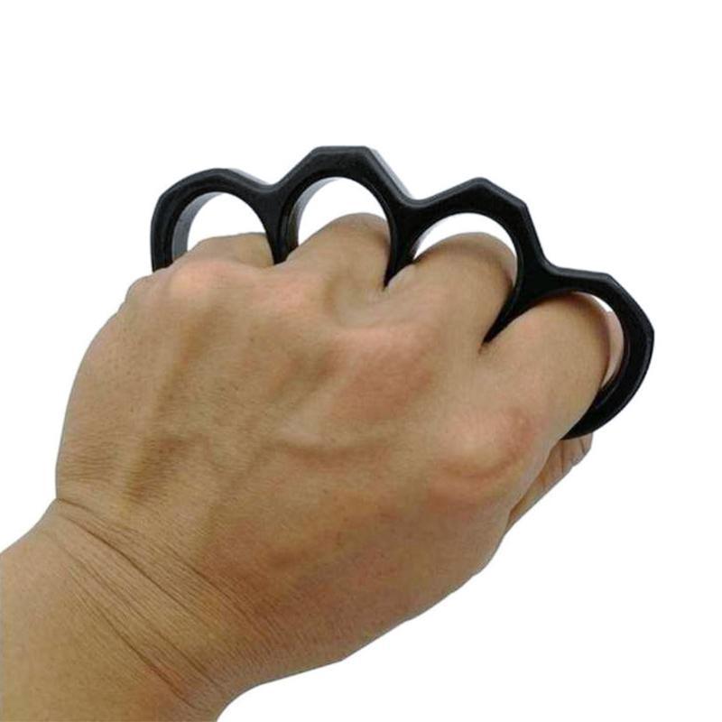 Compact Metal Self-Defense Knuckle Ring for Personal Safety and Emergency Glass Breaking