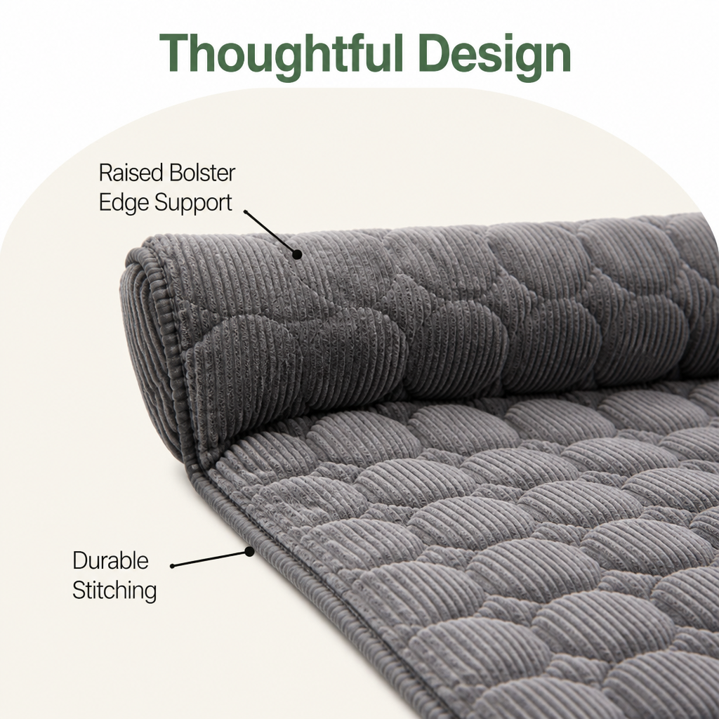 Ortekor Non-Slip & Scratch-Resistant Plush Pet Mat