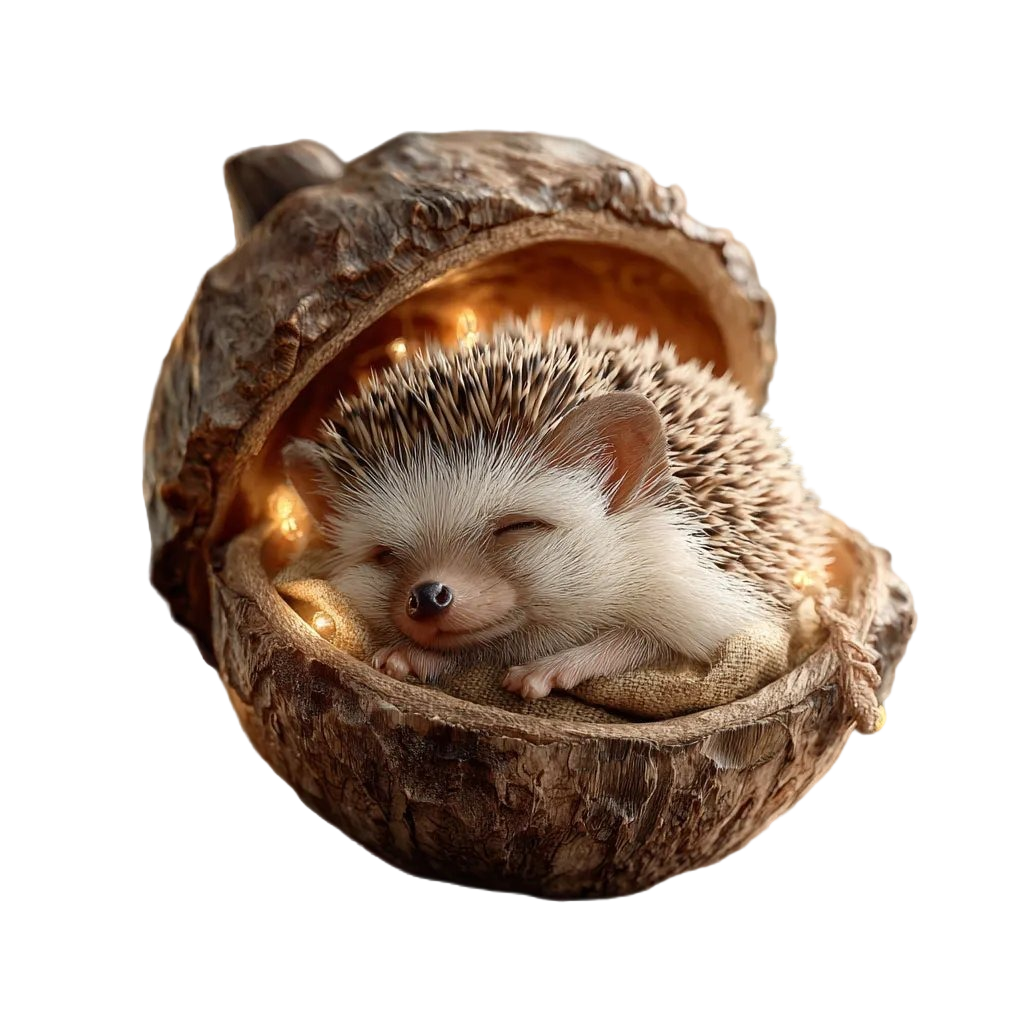 Woodland Animal Night Light for Kids – Acorn-Shaped LED Bedside Lamp with Fox, Owl, Rabbit Designs for Nursery Decor