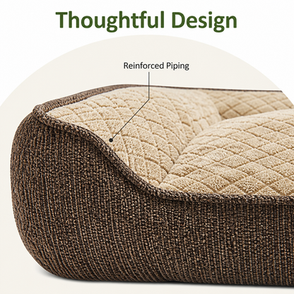 Ortekor Orthopedic Memory Foam Dog Bed (Machine-Washable Cover)