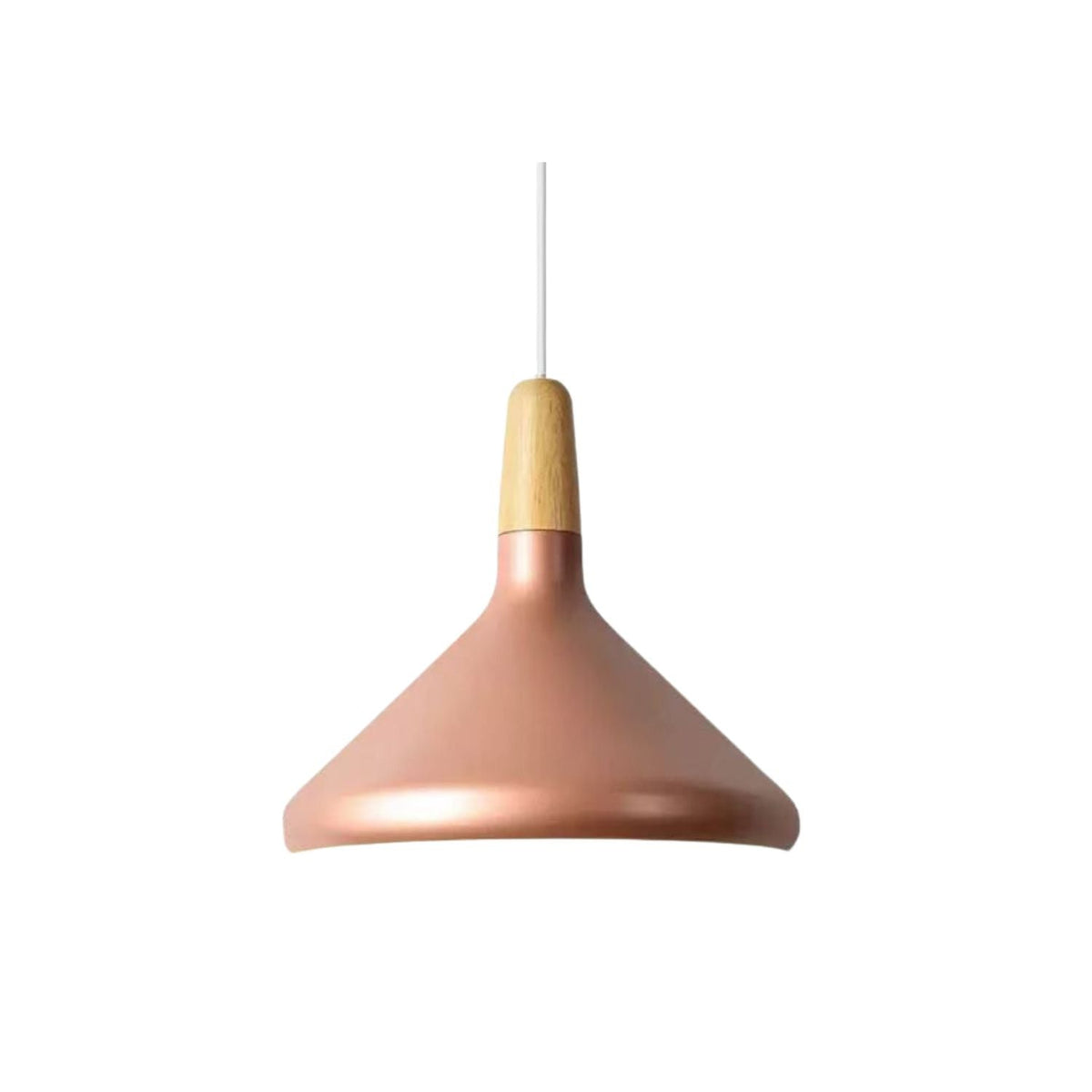 Hanging Ceiling Light Fixture Wire-Suspended E27 Socket Natural Wood Accent Modern Minimalist Style for Kitchen Island Dining Table Living R