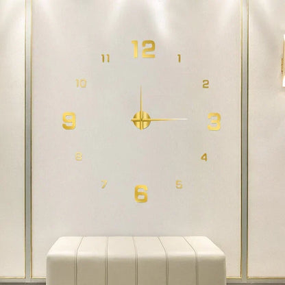 DIY Wall Clock Kit Large Modern Customizable Decorative Clock for Living Room Bedroom Black Silver Gold Red Glow in the Dark
