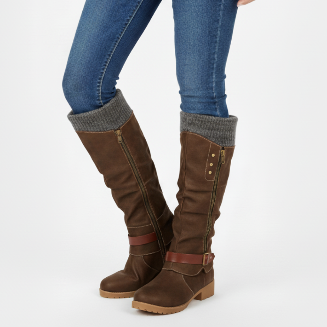Insulated Mid-Calf Winter Boots with Arch Support for Women & Men – Side Zip Entry, Non-Slip Sole, Cold Weather Footwear
