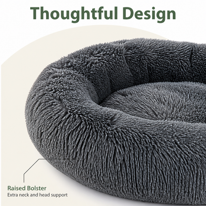 Ortekor Calming Plush Donut Dog Bed