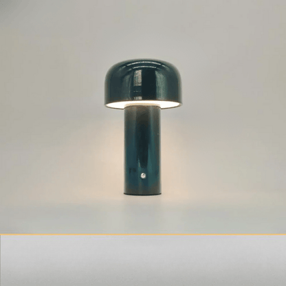Rechargeable LED Mushroom Lamp Yellow Wireless Cordless Night Light 10 in Tall USB Bedside Accent Mood Lighting for Bedroom Living Room Offi