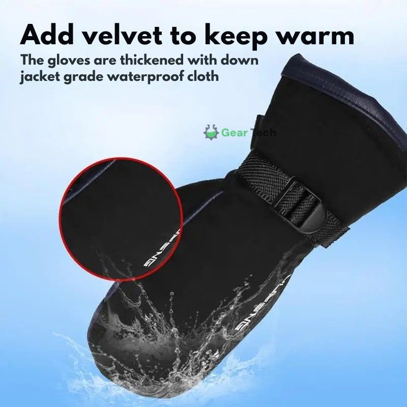 USB Powered Heated Winter Gloves with Dual-Zone Warming & Anti-Slip Palm for Outdoor Activities
