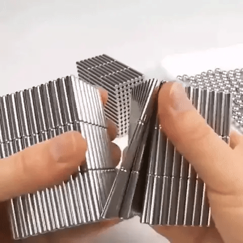 Magnetic Building Tiles | Creative Construction Set with 48 Rods & 35 Balls | Versatile Stress Relief for All Ages