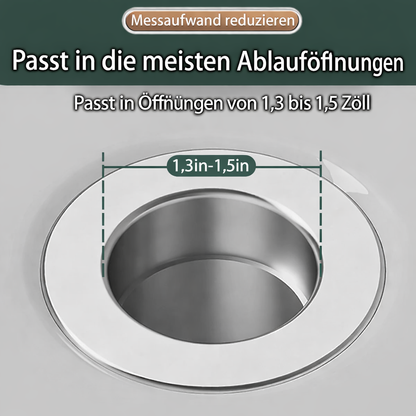 Sink Drain Plug | Stainless Steel Blockage-Resistant Filter | FilterPro