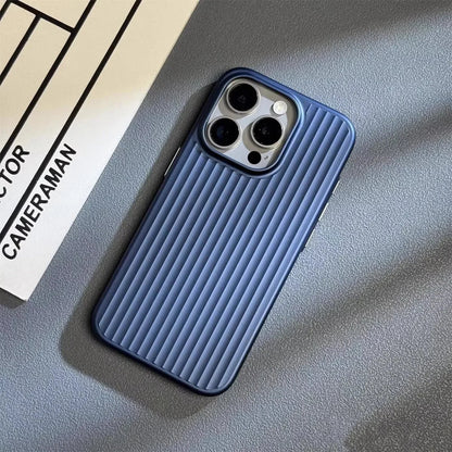 Slim Titanium-Finish iPhone Case with Military-Grade Drop Protection and Wireless Charging Support for iPhone 13, 14, 15, 16 Series