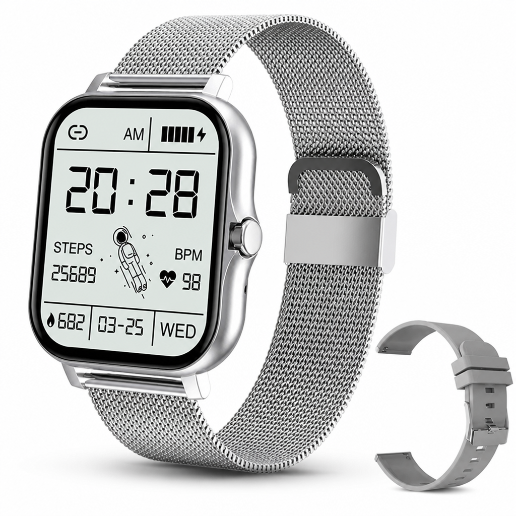 1.83" HD Touchscreen Bluetooth Calling & Health Tracking Smartwatch