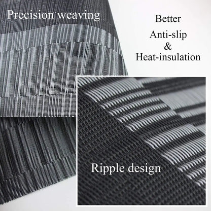 Machine-Washable PVC Placemats Set of 4 Heat-Resistant Non-Slip Table Mats for Dining Kitchen Dinner Parties