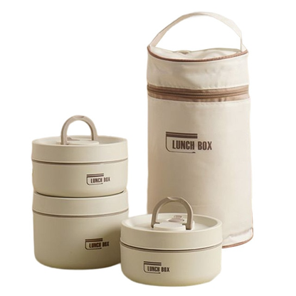 Stackable Insulated Food Jar Set with Leak-Proof Lids for Work School Travel Meal Prep Containers Portable Bento Box Hot Cold Food Storage S