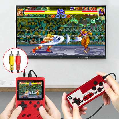 Handheld Gaming System with 400 Built-In Classic Games & 3-Inch Color Screen for Kids & Adults