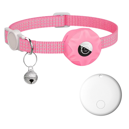 GPS-Free Android Tracking Collar for Cats & Small Dogs – Lightweight Reflective Strap with Sound Locator for Outdoor Pets