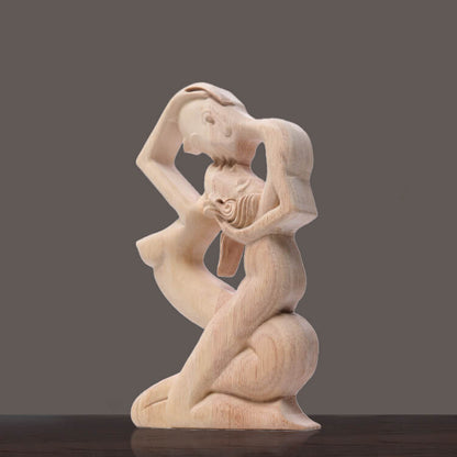 Orenda Reading Woman Statue - Synthetic Resin Bookshelf Accent