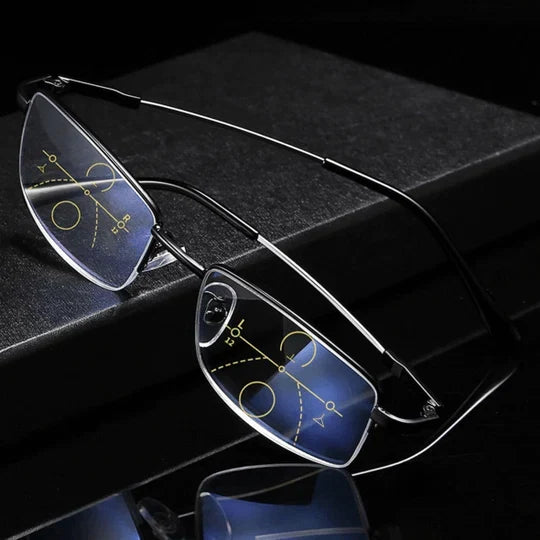 Progressive Eyeglasses Photochromic Blue Light Filter