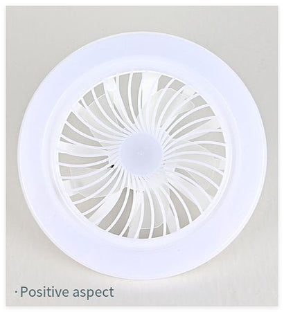 80W Ceiling Fan Light Combo 10 Inch Remote Control 3 Speed LED Flush Mount with Timer for Bedroom Living Room