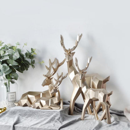 Reindeer Legends Sculpture Duo