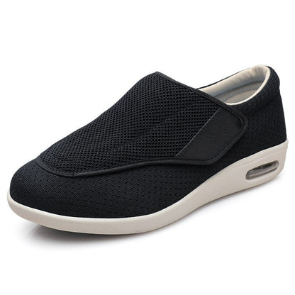 Extra-Wide Adjustable Velcro Shoes for Swollen Feet with Memory Foam Insoles – Breathable Diabetic-Friendly Slip-Resistant Sneakers for