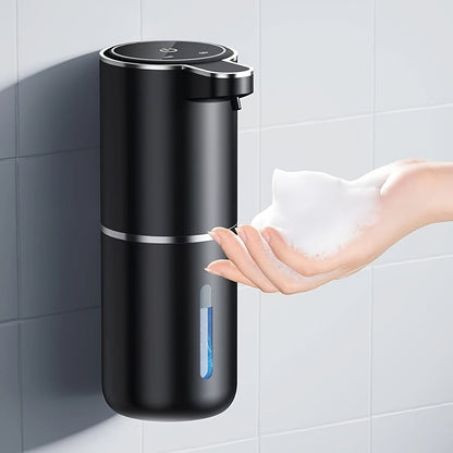 USB Rechargeable Hands-Free Foam Dispenser with Motion Sensor for Sink Counter Kitchen Bath | 13 fl oz Wall-Mount Hygiene Station for Modern