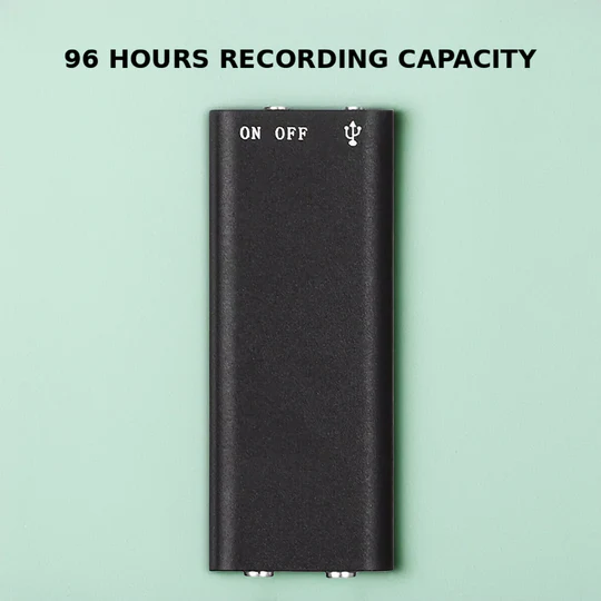 Portable Sound-Activated Audio Recording Device with 32GB Storage for Lectures, Meetings, and Interviews