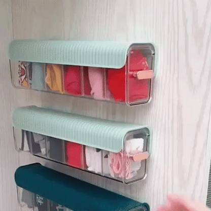 Closet Hanging Organizer Vertical Space-Saving Multi-Compartment