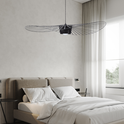 Adjustable Hanging Light Metal & Fabric for Dining Table Kitchen Island Modern Ceiling Fixture E27 Socket Wide Shade Contemporary Home Decor