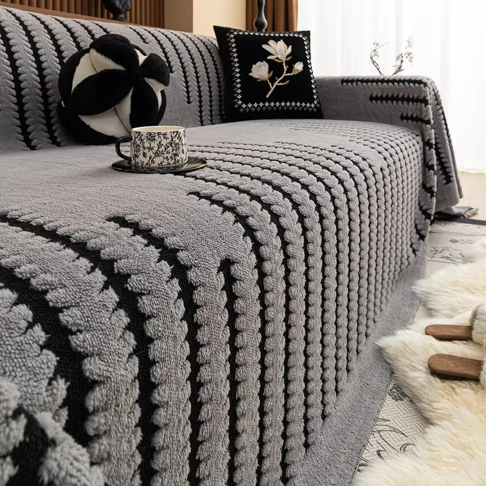 Quilted Microfiber Sofa Slipcover with Non-Slip Backing – Thick Tufted Furniture Protector for Couch & Loveseat, Machine Washable