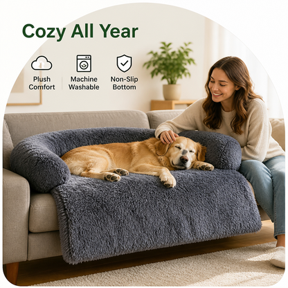 Ortekor All-Season Fluffy Washable Sofa Bed (Non-Slip Bottom)