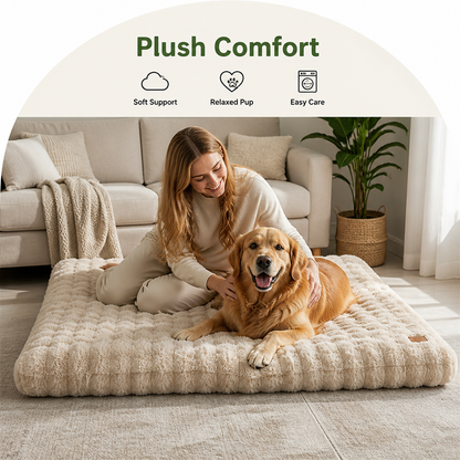 Ortekor Thick Polyurethane Foam & Removable Cover Dog Bed