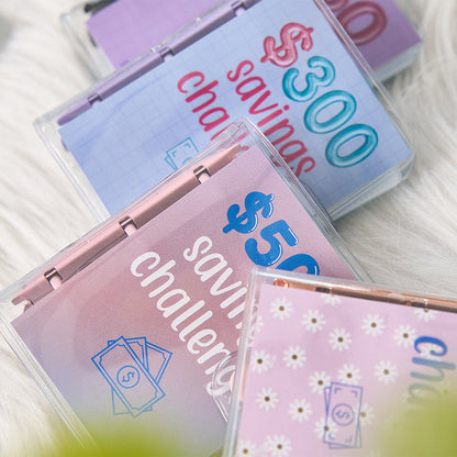 Cash Envelope Budget Binder for Money Saving Challenge Tracker – Reusable Vinyl Organizer for Bills Vacation Christmas Fund Planning