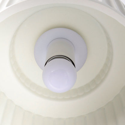 Flush Mount Resin Ceiling Light 10 in White for Low Ceilings Kitchen Hallway Bedroom Dining Room Compact Overhead Fixture E26 Socket