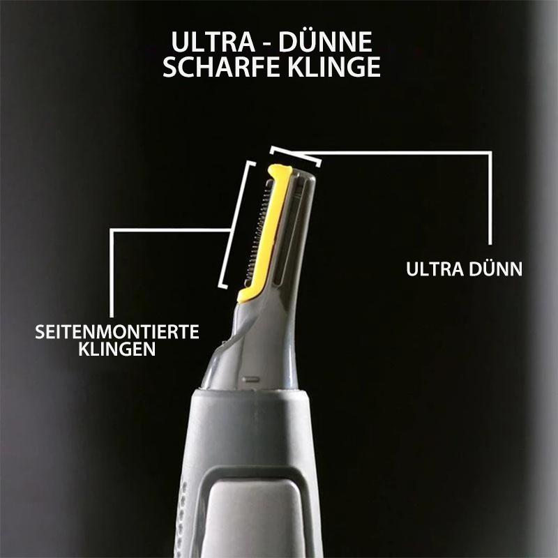 Precision Hair Trimmer with LED Light & Ultra-Thin Titanium Blades for Nose Ear Eyebrow Detailing