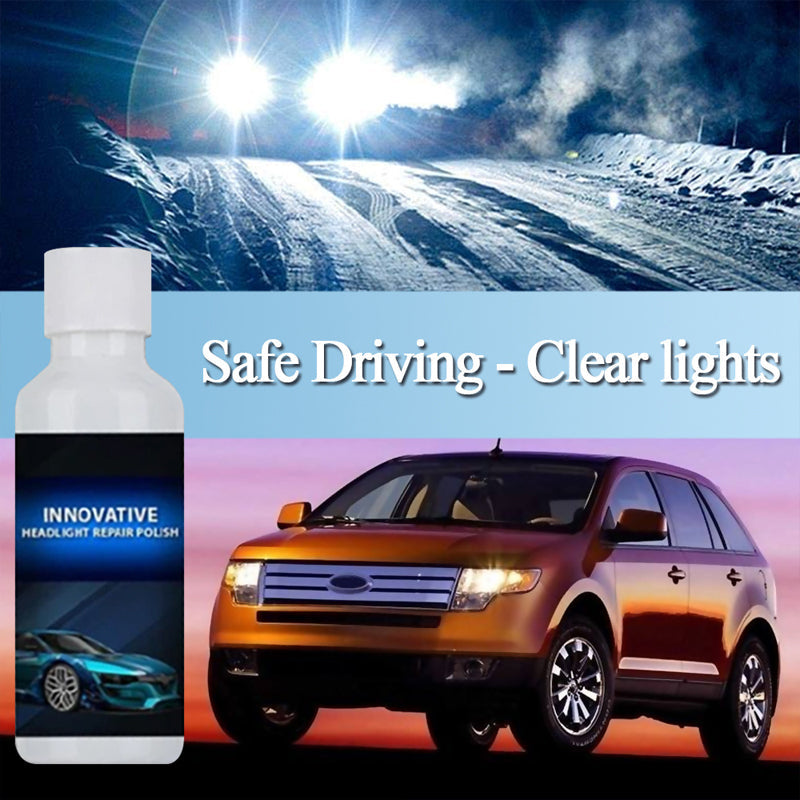 Headlight Restoration Kit – Removes Cloudiness & Yellowing for Crystal-Clear Lens Clarity on All Vehicles