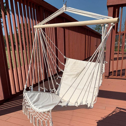 Boho Bliss - Handcrafted Macrame Hanging Hammock