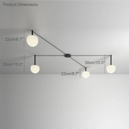 Globe Pendant Light Adjustable Height Frosted White Glass Orb for Kitchen Dining Living Space Modern Hanging Fixture 10 Inch