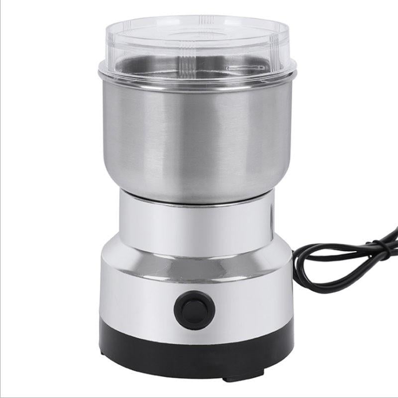 Stainless Steel Kitchen Mill 300W High-Speed Blade Grinder for Coffee Beans Herbs Seeds Spices Portable Countertop Appliance One-Touch Contr