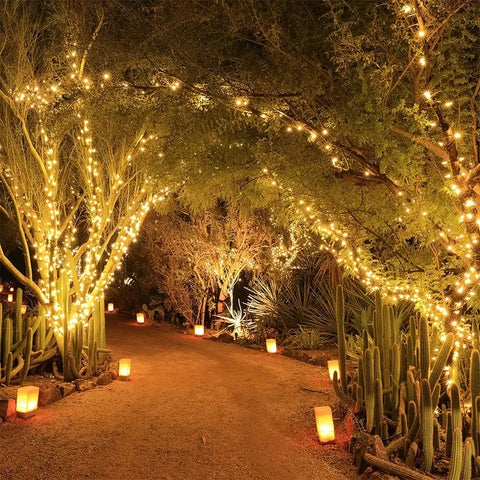 Solara Solar String Lights - Weatherproof, Automatic Sensor Outdoor Lighting